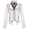 Leather Ladies Jackets YKK Zip 8 LSJRLJ-04