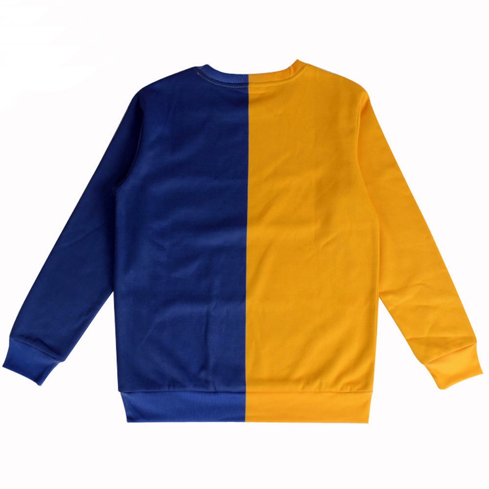 Sweat Shirt - Ladies Fashion Full sleeve Shirt Yellow and Royal Blue 2 LSSWSSH-08