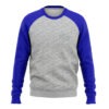 Sweat Shirt - Royal Blue Sleeve and Gray Body 4 LSSWSSH-09