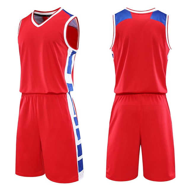 Fully Basketball Uniform (White - Black - Red) 2 LSSUBKBU-07 (1)